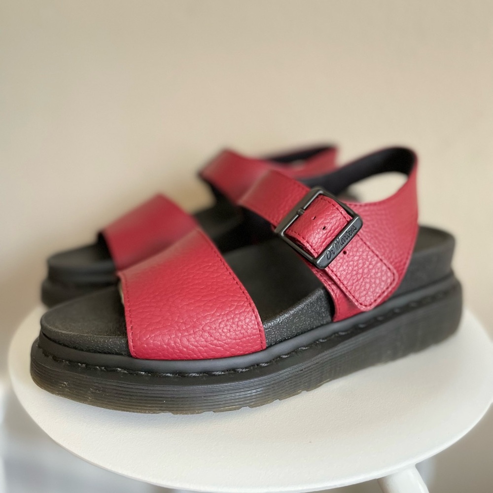 Dr. Martens Romi Red Sandals